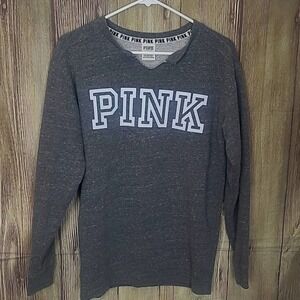 PINK Victorias Secret Sweatshirt Sz XS/XP Gray